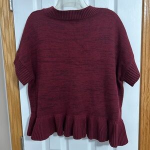 Romeo & Juliet Couture Maroon Knit Top